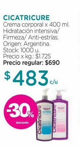 Farmacity Crema corporal x 400 ml. oferta