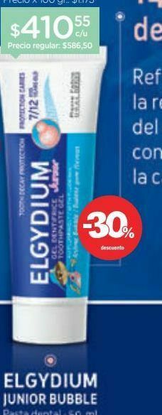 Farmacity Crema dental junior bubble x 50 ml. oferta