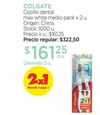 Farmacity Cepillo dental max white medio pack x 2 u. oferta