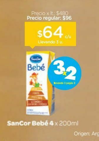 Farmacity Leche infantil etapa 4 nutrición completa brik x 200 ml. oferta