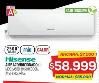 Casa del Audio Aire acondicionado hisense as09hr4syrkgoon.2500wt oferta
