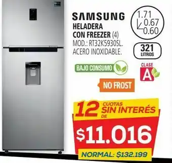 Casa del Audio Heladera con freezer samsung.rt32.320l.ix.inver.dis oferta