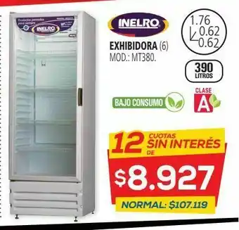 Casa del Audio Heladera exhibidora inelro.mt380.exhibidora.390lts oferta