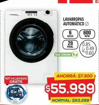 Casa del Audio Lavarropas automatico aurora.6506.6k-600rpm.17p sin marca oferta