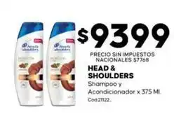 Diarco Head & shoulders - shampoo y acondicionador x 375 ml. cod:21122 oferta