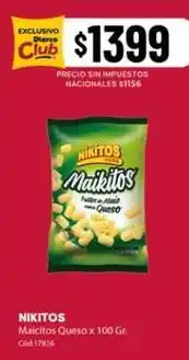 Diarco Nikitos - maikitos queso oferta