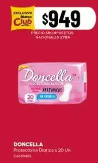 Diarco Doncella - protectores diarios oferta