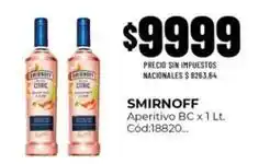 Diarco Smirnoff - aperitivo bc x 1 lt. cód:18820 oferta