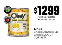 Diarco Okey - choclo amarillo en grano cód:18531 oferta