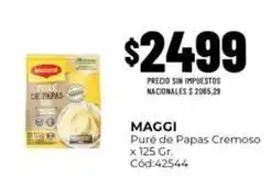 Diarco Maggi - puré de papas cremoso x 125 gr. cód:42544 oferta