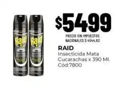 Diarco Raid - insecticida mata cucarachas x 390 ml. cód:7800 oferta