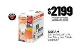 Diarco Osram - lámpara led 12 w luz fría y luz cálida cód:9957 oferta