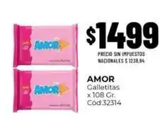 Diarco Amor - galletitas x 108 gr. cód:32314 oferta
