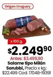 Coto Origen - salame tipo milán oferta