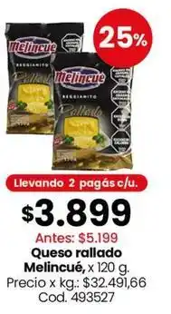 Coto Melincue - queso rallado oferta
