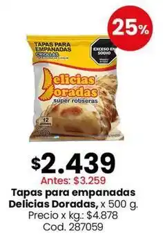 Coto Delicias doradas - tapas para empanadas oferta
