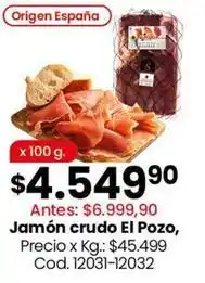 Coto Origen - jamón crudo oferta
