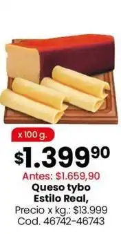 Coto Real - queso tybo estilo , cod. 46742-46743 oferta