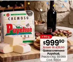 Coto Queso cremoso puyehue oferta