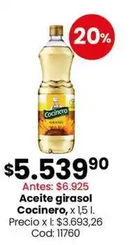 Coto Cocinero - aceite girasol oferta