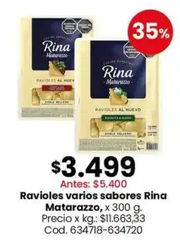 Coto Matarazzo - ravioles varios sabores oferta