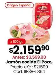 Origen - jamón cocido
