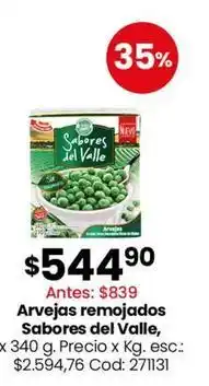 Coto Sabores del valle - arvejas remojados oferta