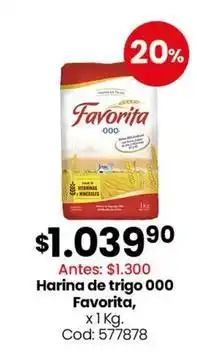 Coto Favorita - harina de trigo 000, cod: 577878 oferta