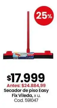 Vileda - secador de piso easy fix, x u. cod. 591047