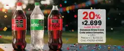 Coto Coca cola - gaseosa linea coca cola seleccionadas, x 1.25 l oferta