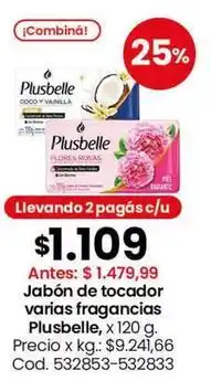 Coto Plusbelle - jabón de tocador varias fragancias oferta