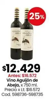 Coto Vino aguiijón de abeja, x 750 ml. cod. 598736-598735 oferta
