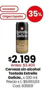 Coto Origen - cerveza sin alcohol tostada oferta