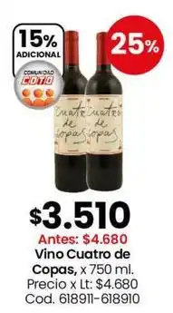 Coto Coto - vino cuatro de copas oferta