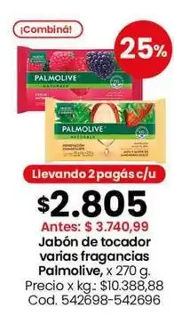 Coto Palmolive - jabón de tocador varias fragancias oferta