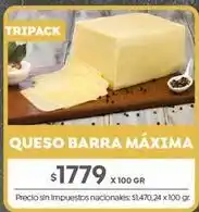 Jumbo Máxima - queso barra oferta