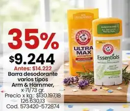 Coto Barra desodorante varios tipos oferta