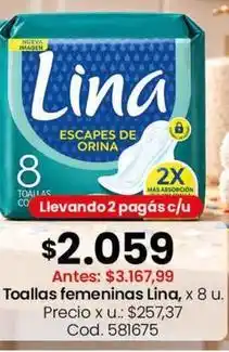 Coto Lina - toallas femeninas oferta