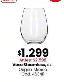 Coto Origen - vaso steamless, x u. cod. 463411 oferta
