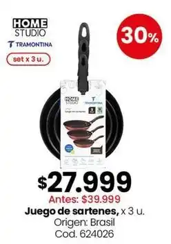 Coto Tramontina - juego de sartenes oferta