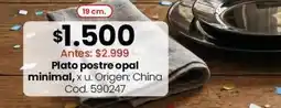 Coto Origen - plato postre opal cod. 590247 oferta
