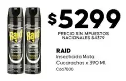 Diarco Raid insecticida mata cucarachas oferta