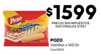 Pozo vainillas