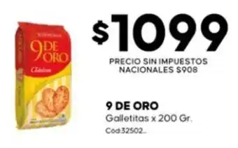 Diarco 9 de oro galletitas oferta