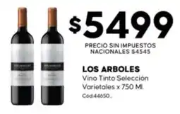 Diarco Los arboles vino tinto selección oferta