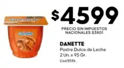 Diarco Danette postre dulce de leche oferta