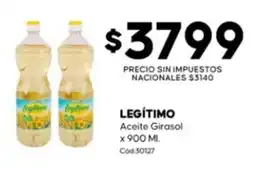 Diarco Legítimo aceite girasol oferta