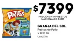 Diarco Granja del sol patitas de pollo oferta