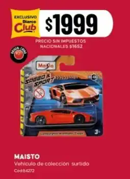 Diarco Maisto vehiculo de coleccion surtido oferta