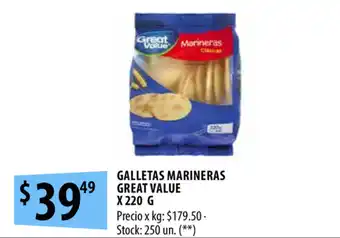 Punto Mayorista Great Value Galletas Marineras x 220g oferta